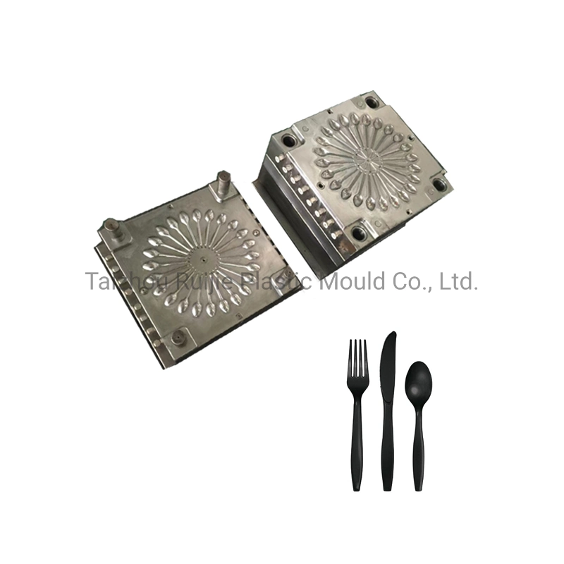 Customized Plastic Injection Knife Spoon Moulds Disposable Salad Fork Molds