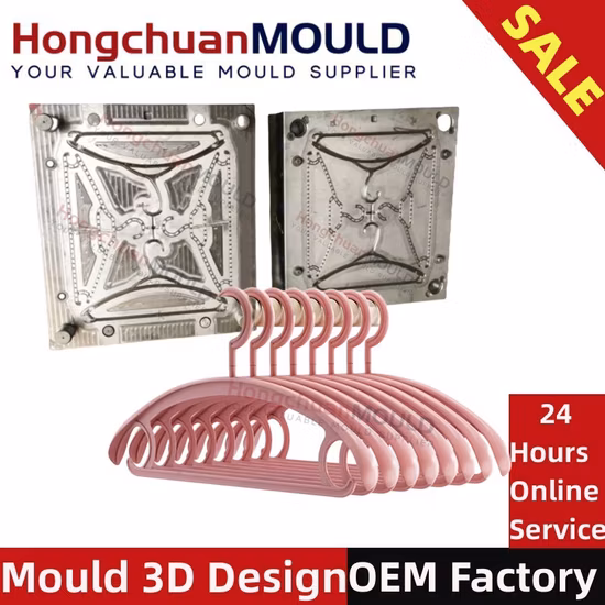 Molde de injeção para cabide de gancho de plástico para adultos