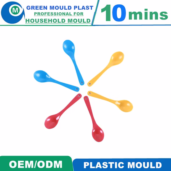 Talheres de plástico Colher Faca Garfo Molde de injeção de canal quente