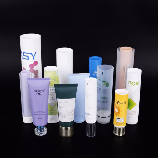 Tubos de loção de creme para as mãos vazios de plástico PCR personalizado Tubo de cosméticos garrafa de plástico